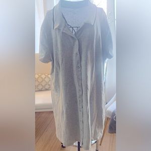 Tommy Hilfiger Polo Cotton Buttons Down front Knee Length Activewear Dress XL